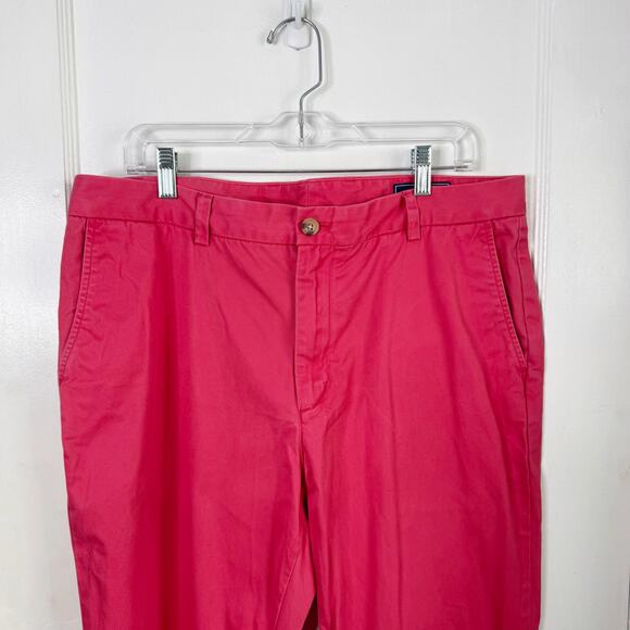 Vineyard Vines Men’s Coral Chino Pants Style 1P1236 Flat Front 36 x 32 Classic - Picture 2 of 13